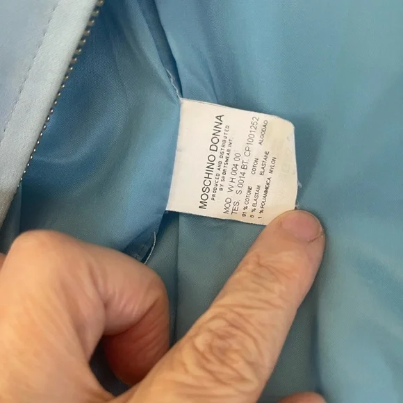 VINTAGE MOSCHINO blue JACKET